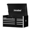 42 Inch. Professional Series 8 Drawer, Extra Deep Top Chest, Black