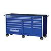 75 Inch. Professional Series 17 Drawer Deep Tool Cabinet, Blue