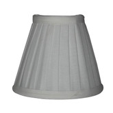5.5 Inch Off-White Side Pleat Lamp Shade