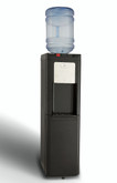 Viva Black Top Load Water Cooler With True Refrigerated Bottom Storage.