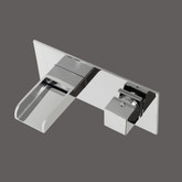 Single Handle Wall Mount Faucet With Trim
