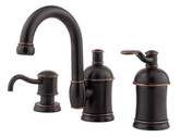 Amherst Lead Free Widespread Single Control Lavatory Faucet in Tuscan Bronze