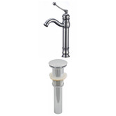 Deck Mount CUPC Approved Brass Faucet Set In Chrome Color With Drain