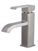 Single Hole CUPC Approved Brass Faucet In Stainless Steel Color