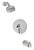 Rondo Volume Control Pressure Balanced Valve with Shower Head and Tub Filler - Chrome