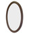 24 In. W x 36 In. H Transitional Birch Wood-Veneer Wood Mirror In Walnut Finish