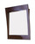 32 In. W x 36 In. H Transitional Birch Wood-Veneer Wood Mirror In Walnut Finish