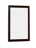 21.5 In. W x 31.5 In. H Modern Plywood-Melamine Wood Mirror In Wenge Finish