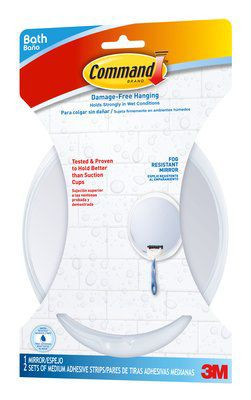 Command Fog-Resistant Mirror with Water-Resistant Strips