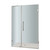 Nautis 41 In. x 72 In. Completely Frameless Hinged Shower Door in Chrome