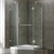 Clear and Chrome Frameless Neo-Angle Shower Enclosure with Low-Profile Base 36 inch by 36 inch