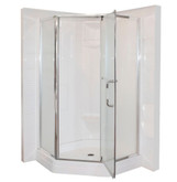 Contractor 38Inchx38Inch Neo Angle Pivot Shower Door (Base and Walls not Included)