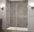Aston Nautis 66 Inch X 72 Inch Completely Frameless Hinged Shower Door In Stainless Steel