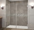 Aston Nautis 74 Inch X 72 Inch Completely Frameless Hinged Shower Door In Stainless Steel