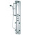 Satin Shower Panel System with Digital Thermometer and Spout