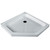 White Shower Tray 36 Inch by 36 Inch Neo Angle Low Profile