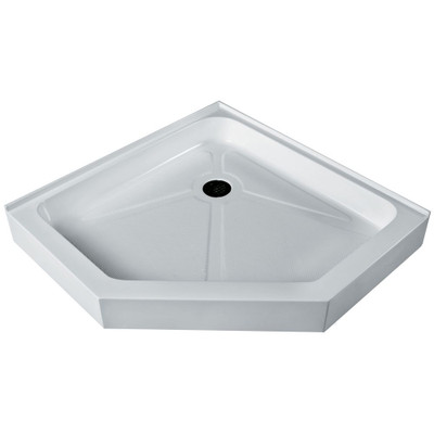 White Shower Tray 42 Inch by 42 Inch Neo Angle