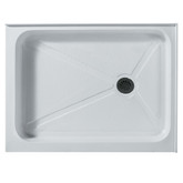 White Shower Tray 32 Inch by 40 Inch Rectangular Right Drain