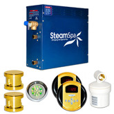SteamSpa Royal 12kw Steam Generator Package in Polished Brass