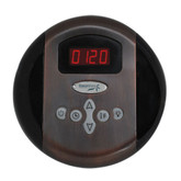 SteamSpa Programmable Control Panel with Presets in Oil Rubbed Bronze
