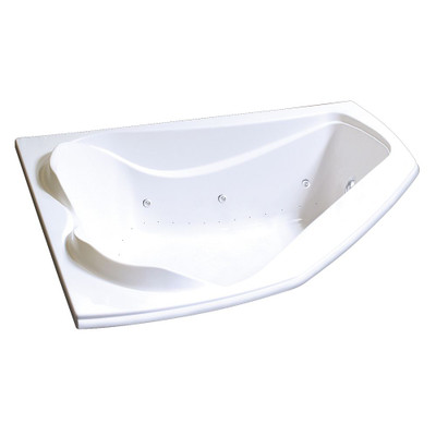Cocoon 6054 White Acrylic Corner Tub with Combined Hydrosens and Aerosens