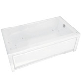 New Town 6030 (Ifs) White Acrylic Whirlpool Tub With 10 Microjets Left Drain