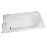 Cocoon 6636 White Acrylic Whirlpool Tub With 10 Microjets