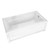 New Town 6032 (Ifs) White Acrylic Soaker Tub Right Drain