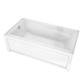 New Town 6032 (Ifs) White Acrylic Soaker Tub Left Drain