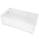 New Town 6032 (Ifs) White Acrylic Whirlpool Tub With 10 Microjets Left Drain