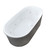 Pearl 34 X 67 Oval Freestanding Air & Whirlpool Water Jetted Bathtub