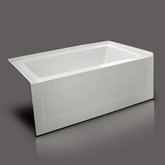 QUAD 60 x 36 In. Skirted Bathtub - Left-Hand Drain