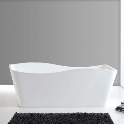 Simone, II Seamless Free-Standing Acrylic Bathtub 67 Inches