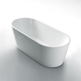Monaco Seamless Free-Standing Acrylic Bathtub 63 Inches
