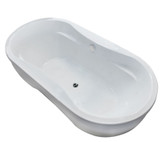 Agate 34 X 71 Oval Freestanding Soaker Bathtub