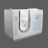 LIFE3-PEDICURE 55 x 29.25 In. Walk-In Tub With Air Jetted Pedicure. Left Drain.