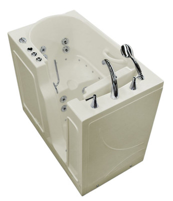 26 x 46 Right Drain Biscuit Whirlpool & Air Jetted Walk-In Bathtub