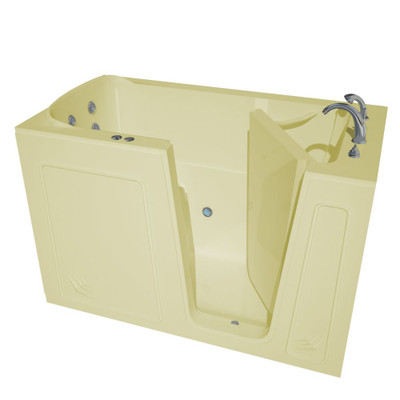 32 x 60 Right Drain Biscuit Whirlpool Jetted Walk-In Bathtub