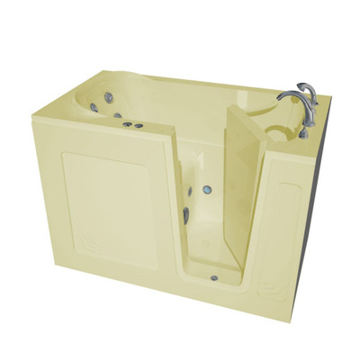 30 x 54 Right Drain Biscuit Whirlpool Jetted Walk-In Bathtub