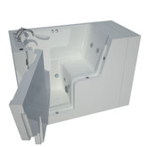 29 x 53 Left Drain White Whirlpool Jetted Wheelchair Accessible Walk-In Bathtub