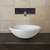 Antique Rubbed Bronze White Phoenix Stone Vessel Sink with Titus Wall Mount Faucet
