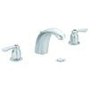 Chateau 2 Handle Widespread Bathroom Faucet - Brushed Chrome Finish