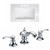 30-Inch W x 18-Inch D Ceramic Top Set In White Color With 8-Inch o.c. CUPC Faucet