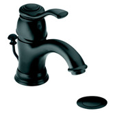 Kingsley 1 Handle Bathroom Faucet - Wrought Iron Finish