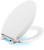 Cachet LED Nightlight Elongated Quiet-Close Toilet Seat in White