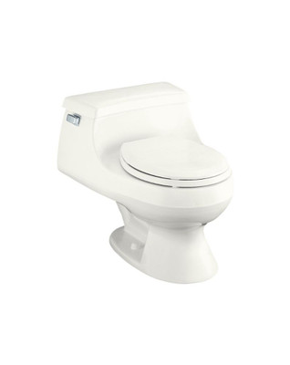Rialto One Piece1.6 Gal.. Round Bowl Front Toilet in White