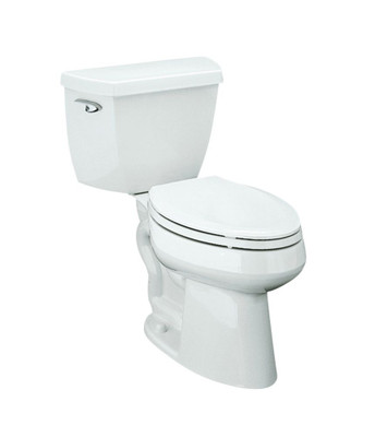 Highline Comfort Height The Complete Solution Two Piece 1.28 Gal. Elongated Toilet in White