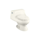 Rialto One Piece 1.6 Gal. Round Front Bowl Toilet in Biscuit