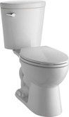 Delta Corrente Two Piece 1.28 Gal. Elongated Toilet in White with Hardlines