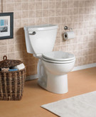 Cadet 3 Two Piece 1.59 Gal. Round Bowl Toilet with Front 6L complete in white
